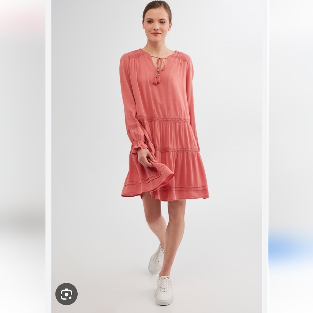 Dusty rose Solis boho dress